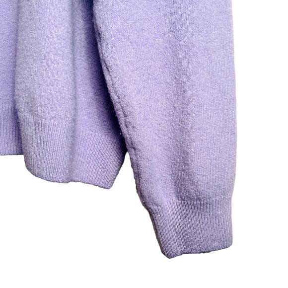 Vince Camuto Women´s Marshmello Cottage Pastel Lilac Mock Neck sweater size XL - Picture 4 of 10